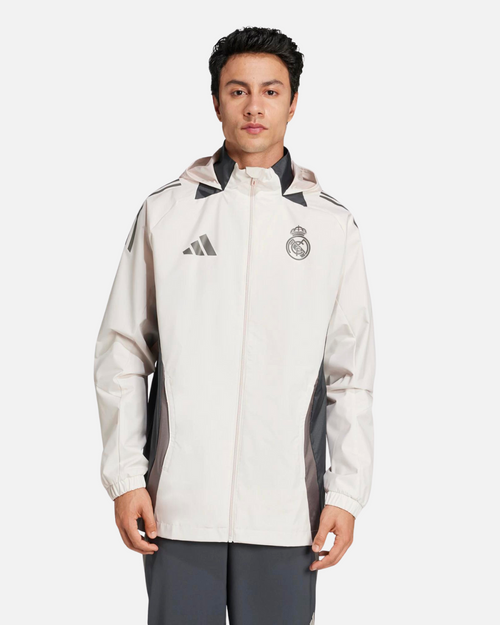 Chaqueta cortavientos Real Madrid 2025 - Beige - Footkorner