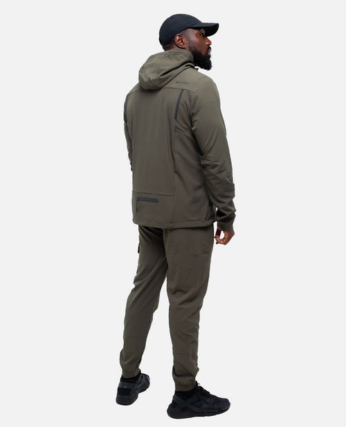 Chándal Scampia Running Gara con capucha integrada - Caqui - Footkorner