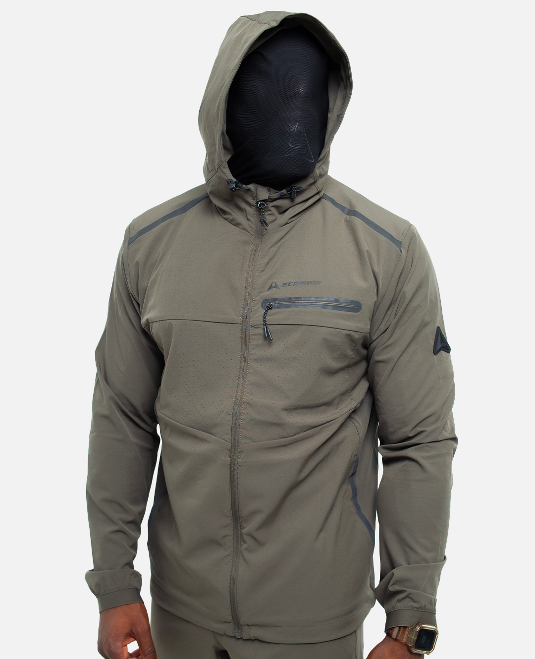 Scampia Gara Tracksuit with Integrated Hood - Khaki