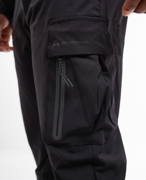 Chándal Scampia Running Gara con capucha integrada - Negro - Footkorner