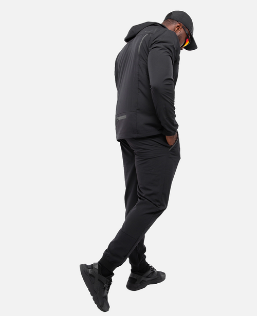 Chándal Scampia Running Gara con capucha integrada - Negro - Footkorner