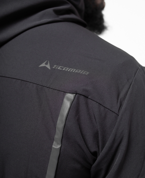 Chándal Scampia Running Gara con capucha integrada - Negro - Footkorner