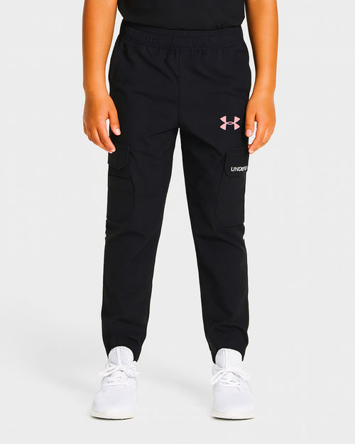 Under Armor Running Tech Utility Junior Pants - Black/Pink - Footkorner
