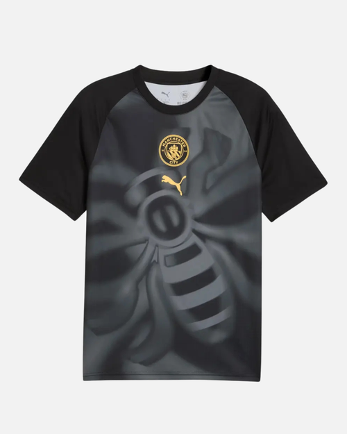 Maillot Pré-Match Manchester City 2026/2027 - Noir/Doré - Footkorner