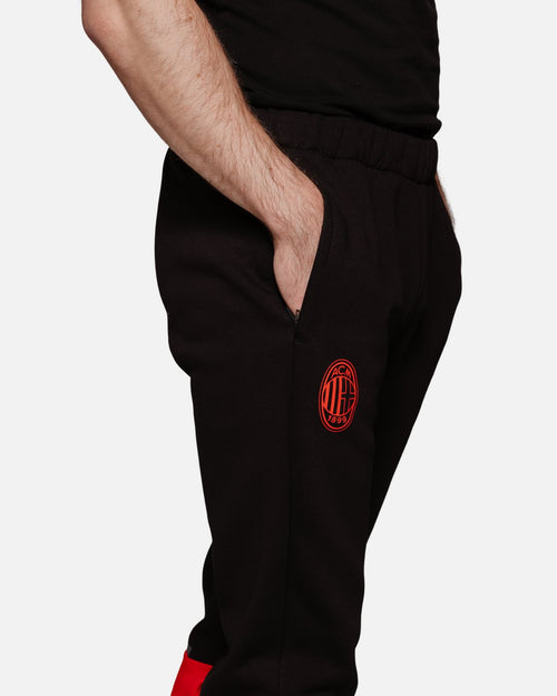 Pantalon de survêtement Casuals Milan AC - Noir/Rouge - Footkorner