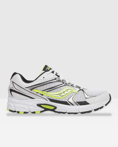 Saucony Ride Millennium - Blanc/Noir/Jaune - Footkorner