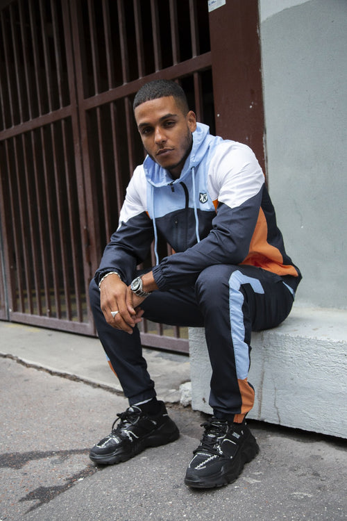 FK Diamond X Trainingsanzug – Blau/Orange/Weiß - Footkorner