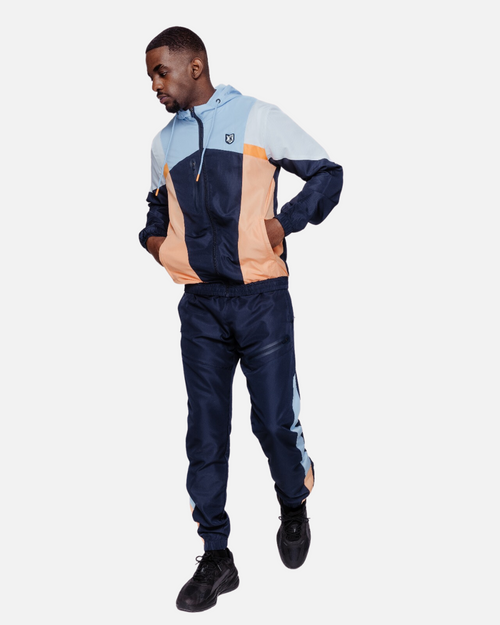 FK Diamond X Trainingsanzug – Blau/Orange/Weiß - Footkorner