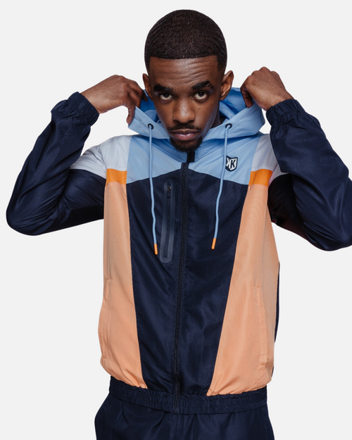 FK Diamond X Trainingsanzug – Blau/Orange/Weiß - Footkorner