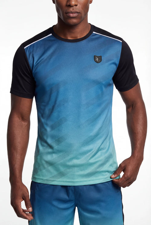 T-Shirt FK Rise - Bleu/Noir - Footkorner