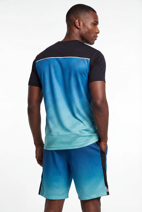 T-Shirt FK Rise - Bleu/Noir - Footkorner