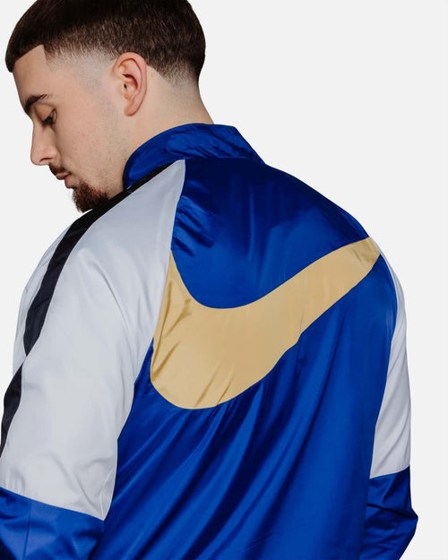 Chelsea Windbreaker Jacket - Blue/White/Gold - Footkorner