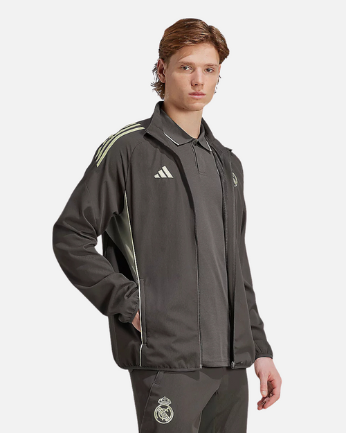 Real Madrid Tiro 25 Track Jacket - Khaki/Green - Footkorner