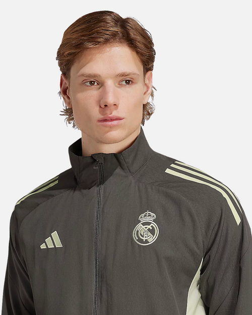 Real Madrid Tiro 25 Track Jacket - Khaki/Green - Footkorner