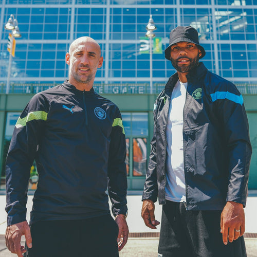 Veste Coupe Vent Manchester City - Noir/Bleu - Footkorner