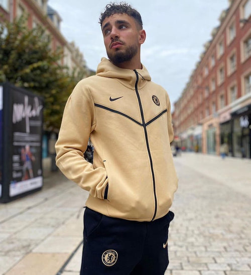 Chelsea Tech Fleece Jacket 2022/2023 - Beige/Black  - Footkorner
