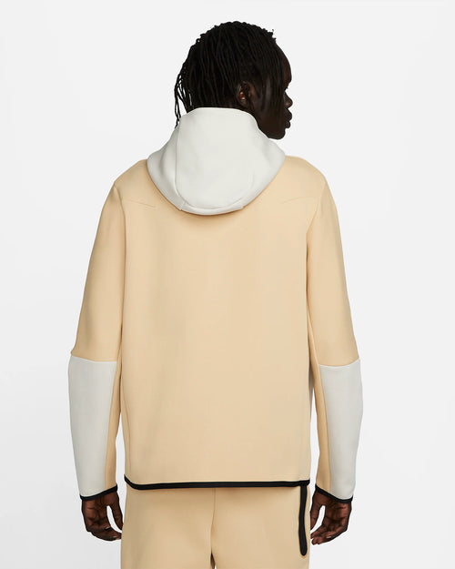 Felpa con cappuccio Nike Tech Fleece - Beige/Bianco/Blu - Footkorner