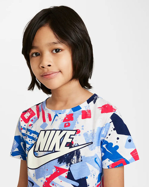 T-Shirt Nike Thrill Seeker Enfant - Bleu/Blanc/Rouge - Footkorner