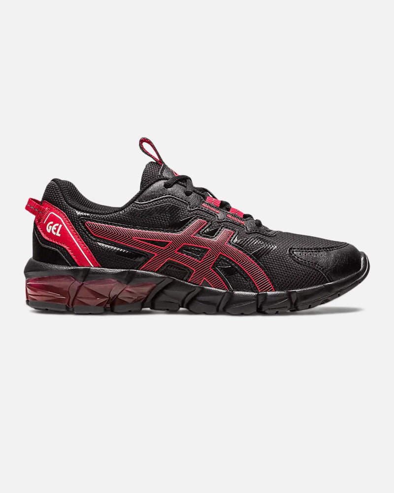 FootkornerAsics Gel Quantum 90 S GS Júnior - Negro/Rojo