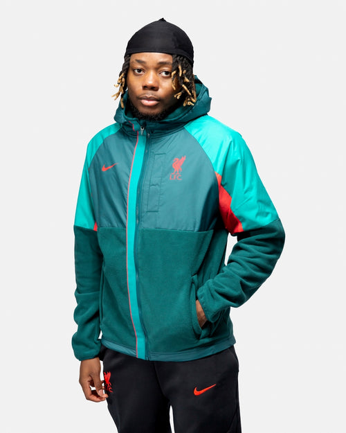 Veste à capuche Liverpool - Vert/Rouge - Footkorner