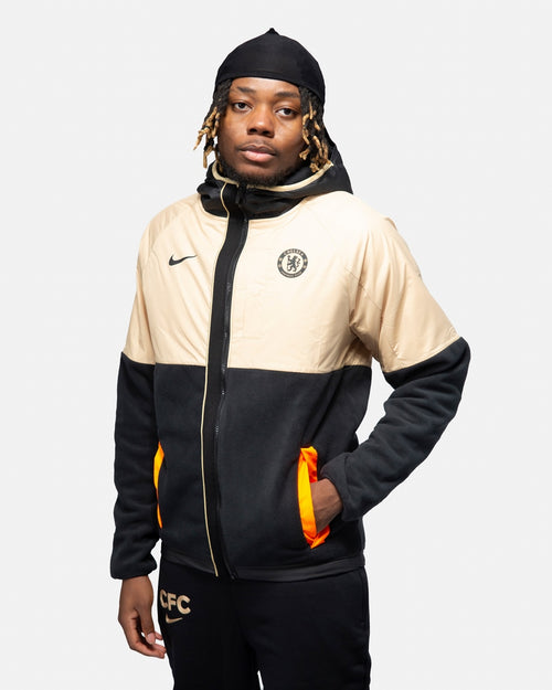 Chaqueta con capucha Chelsea - Beige/Negro/Naranja - Footkorner