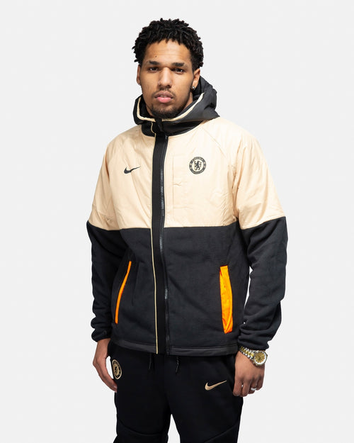 Chaqueta con capucha Chelsea - Beige/Negro/Naranja - Footkorner