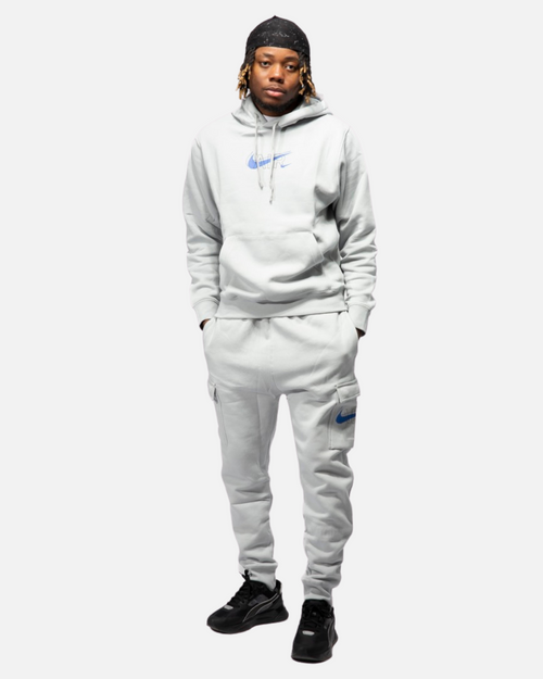 Nike Sportswear Club Hoodie - Grey/Blue - Footkorner