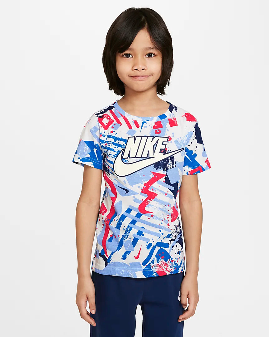 T-Shirt Nike Thrill Seeker Kinder - Blau/Weiß/Rot