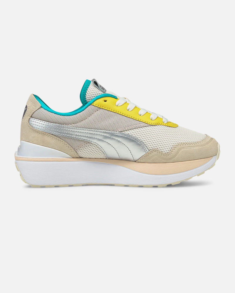 FootkornerPuma Cruise Rider OQ Damen - Beige/Silber/Gelb