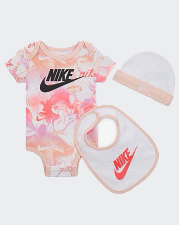Conjunto Nike Sportswear Summer para bebé - Blanco/Rosa