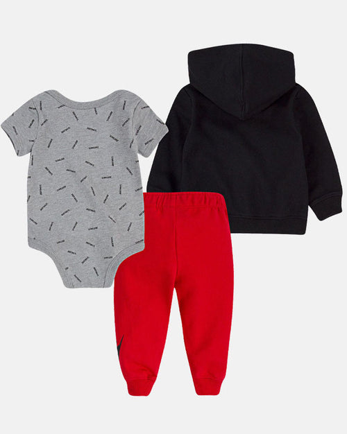 Completo tuta Nike Baby - Nero/Rosso/Grigio - Footkorner