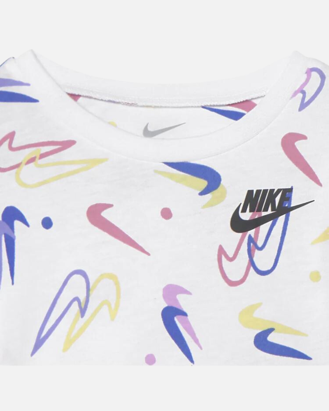 Nike Kinder-T-Shirt/Leggings-Set – Weiß/Schwarz