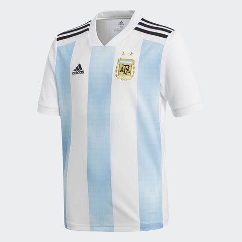 Argentinien Junior Heimtrikot – Weiß – Weltmeisterschaft 2018 - Footkorner