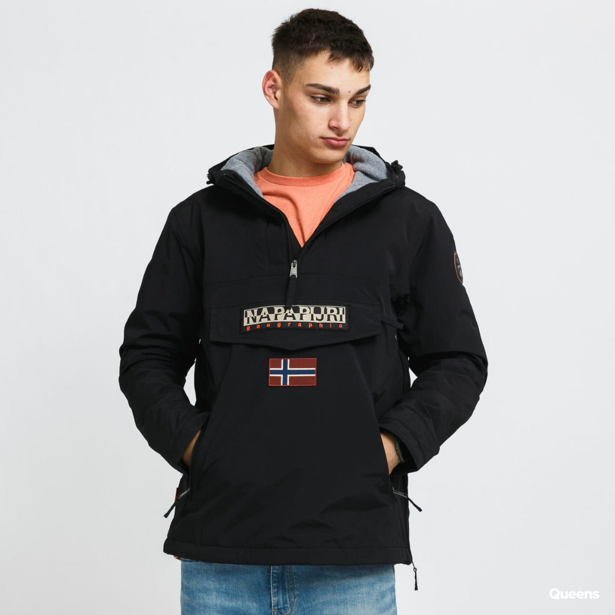 FootkornerAnorak Estampado Rainforest Pocket - Negro