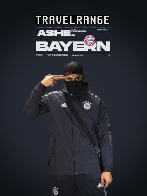 Bayern Munich Travel Range Tracksuit Bottoms - Grey/White - Footkorner