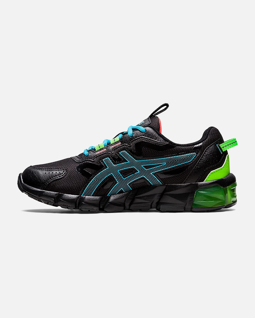 FootkornerAsics Gel Quantum 90 S GS Junior - Nere/Blu/Verdi