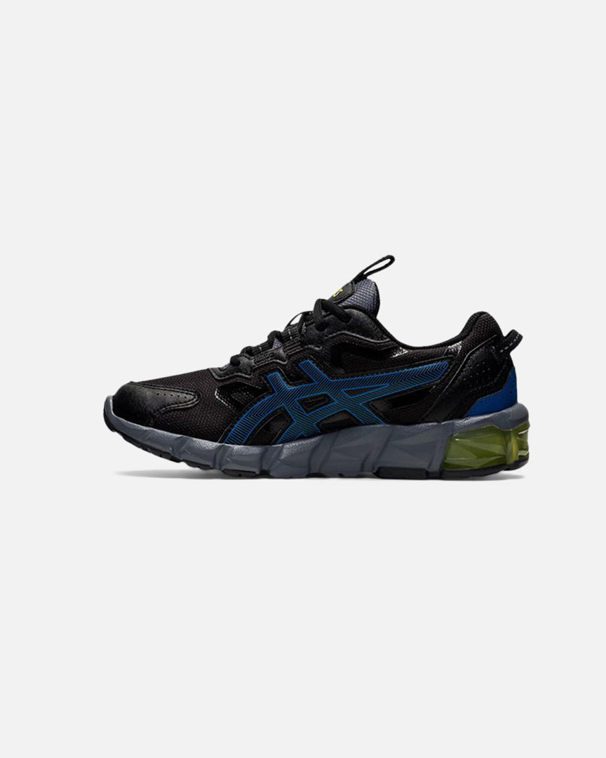FootkornerAsics Gel Quantum 90 S GS Júnior - Negro/Azul/Amarillo