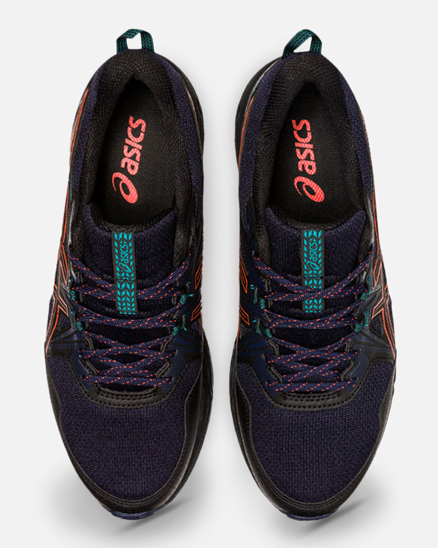 FootkornerAsics Gel Venture 8 - Black/Orange/Green
