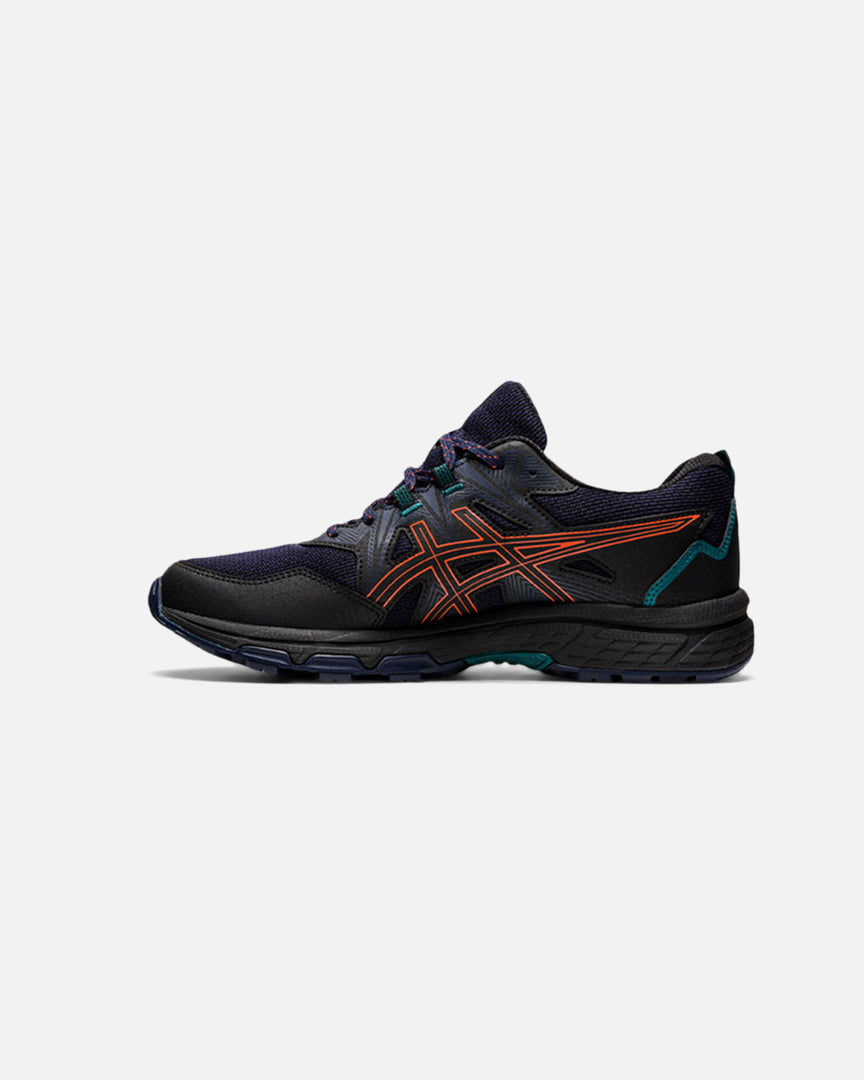 FootkornerAsics Gel Venture 8 - Black/Orange/Green