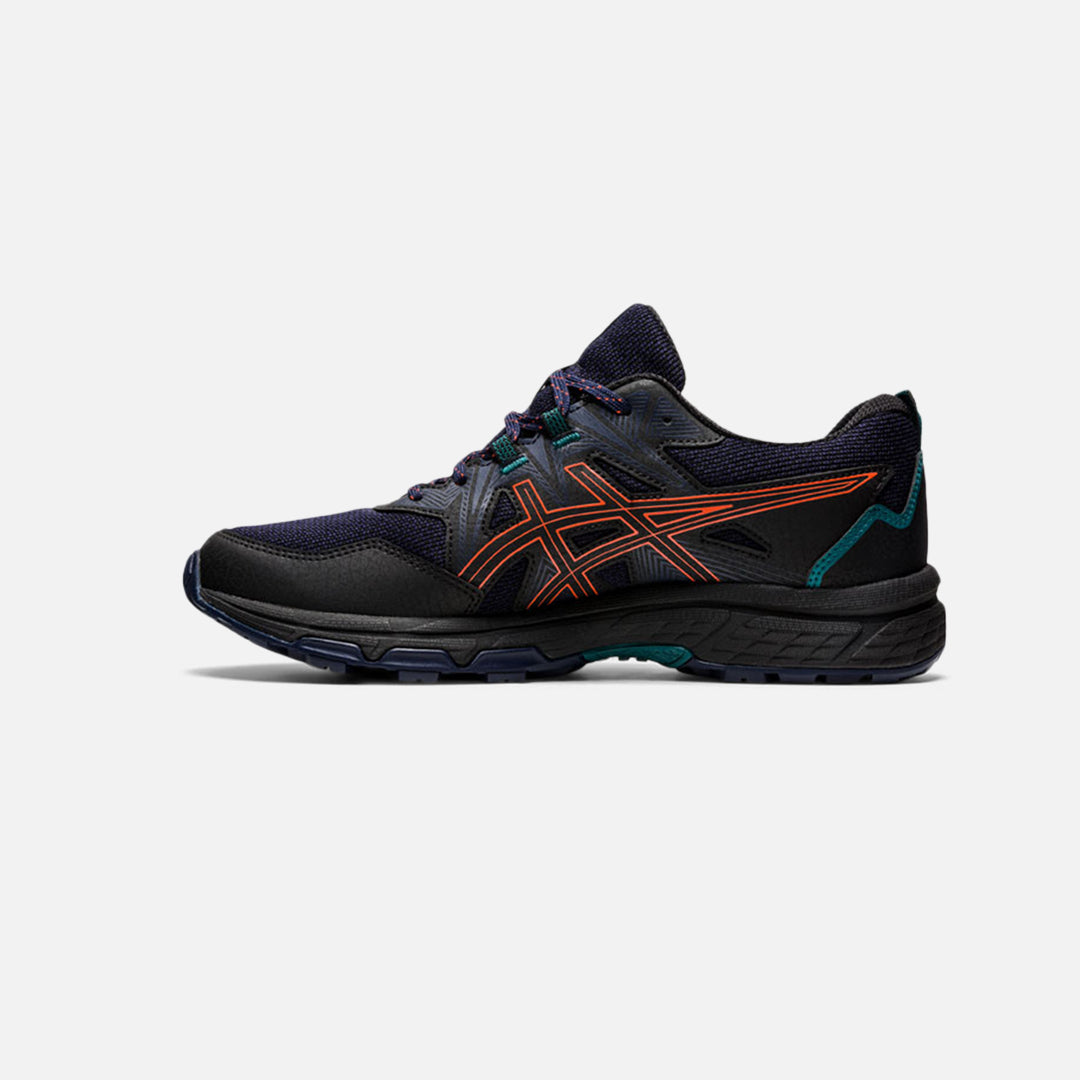 FootkornerAsics Gel Venture 8 - Black/Orange/Green