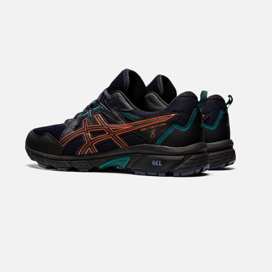 FootkornerAsics Gel Venture 8 - Black/Orange/Green