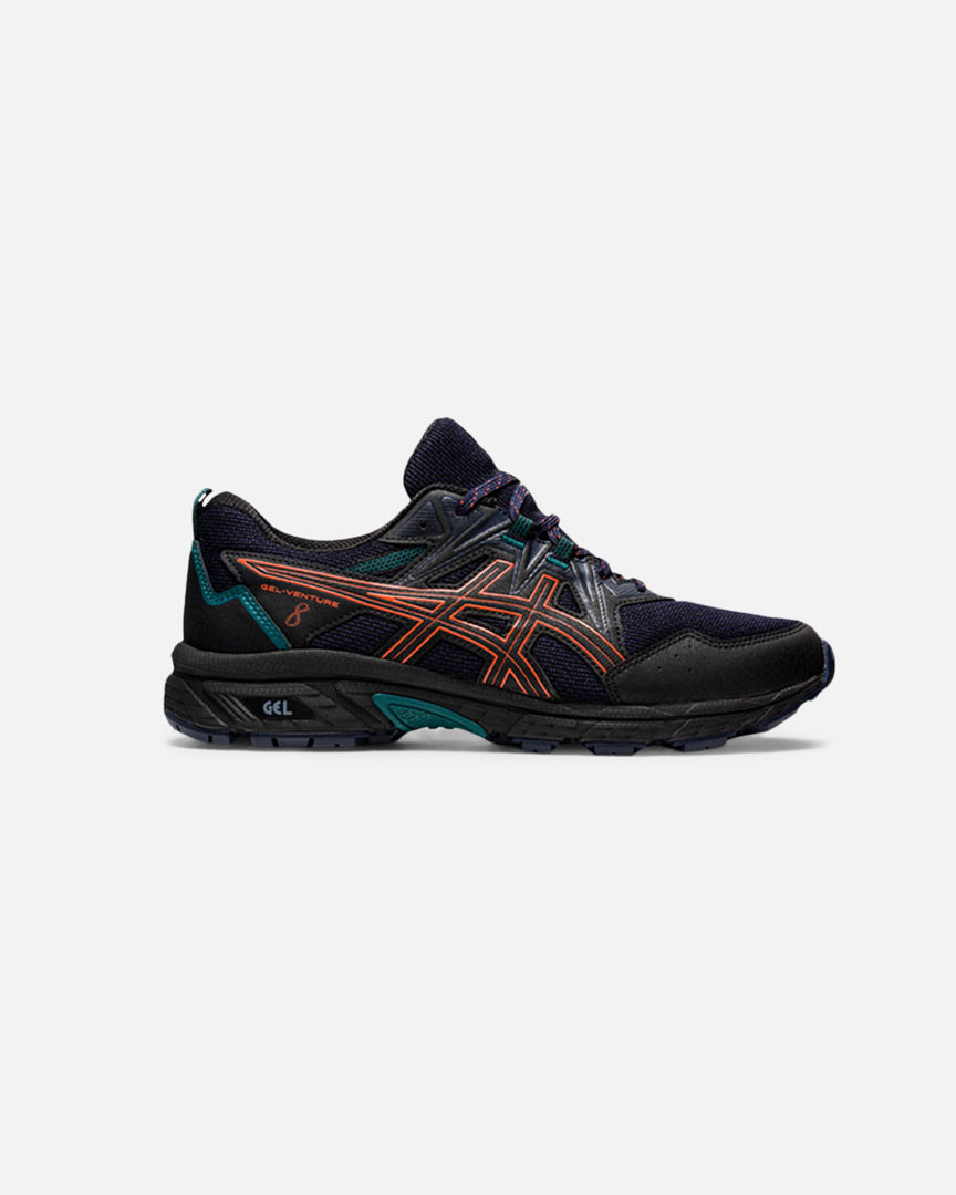 FootkornerAsics Gel Venture 8 - Black/Orange/Green