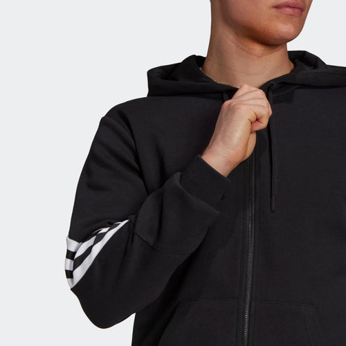 Adidas Sportswear Future Icons Hooded Jacket - Black/White - Footkorner