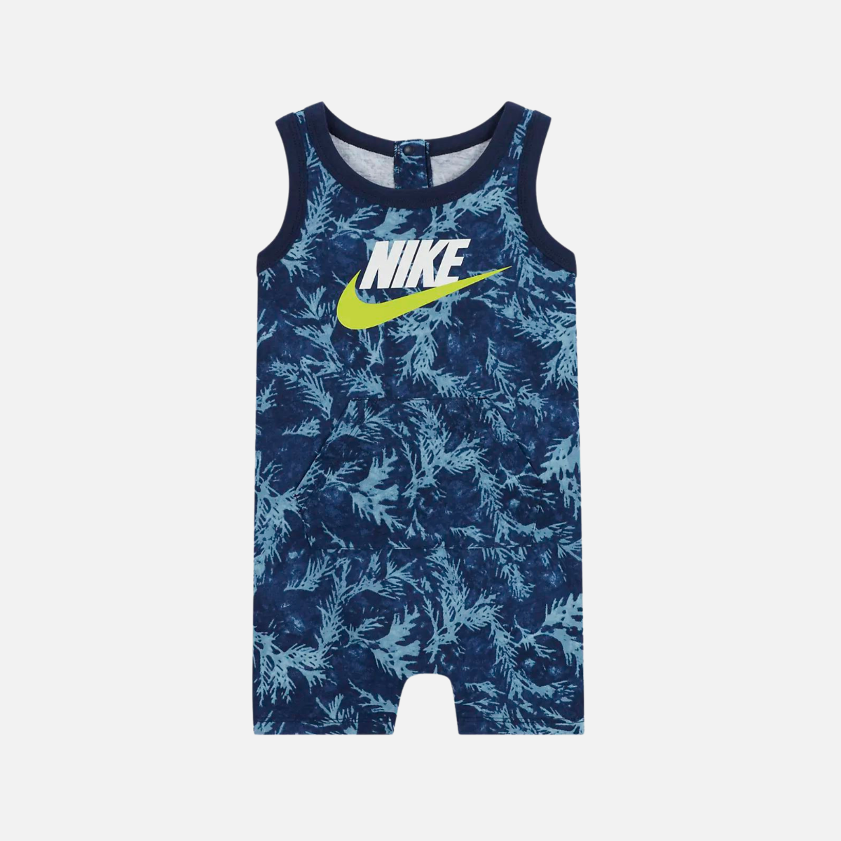 FootkornerNike Sportswear Baby Leaf Dye Romper - Blue