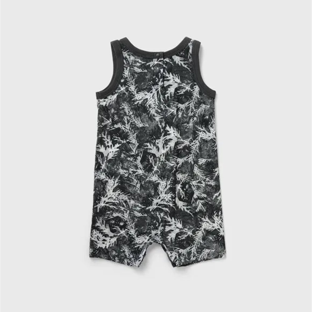Nike Sportswear Leaf Dye Baby-Strampler – Grau/Weiß