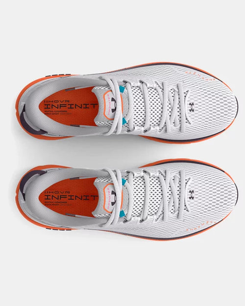 Under Armour HOVR™ Infinite 5 - Blanc/Gris/Orange - Footkorner