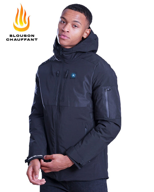 Comme des Loups Chamonix beheizte Jacke – Schwarz - Footkorner