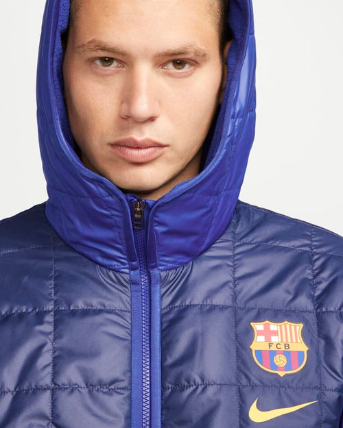 Giacca sintetica FC Barcelona - Blu/Rosso - Footkorner