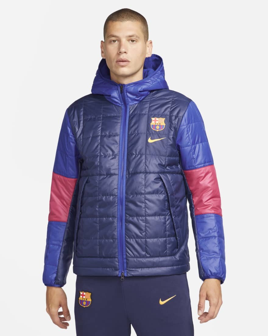 FC Barcelona Synthetic-Fill Jacket 2021/2022 - Blue/Red
