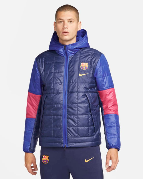 Giacca sintetica FC Barcelona - Blu/Rosso - Footkorner